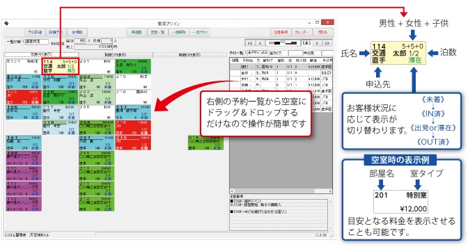 フロント会計画面